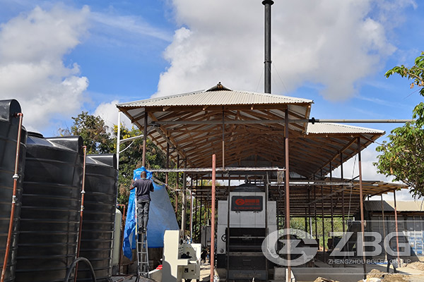 Caldera de biomasa para fabrica de piensos en Tanzania